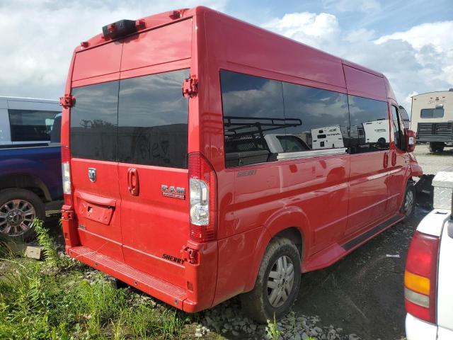 3C7WRVPG4JE132206 - 2018 RAM PROMASTER 2500 HIGH 红色 照片 3