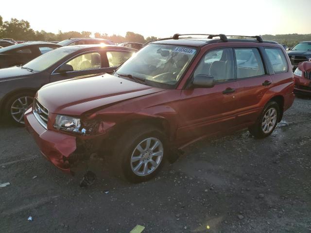 JF1SG65615G730623 - 2005 SUBARU FORESTER 2.5XS RED photo 1