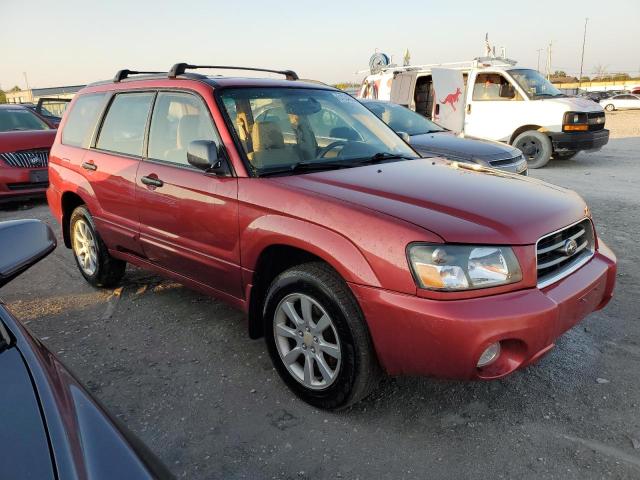 JF1SG65615G730623 - 2005 SUBARU FORESTER 2.5XS Красный фото 4