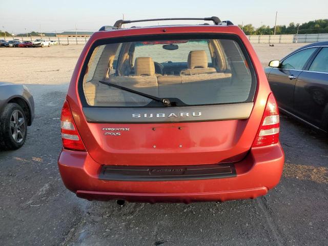 JF1SG65615G730623 - 2005 SUBARU FORESTER 2.5XS Красный фото 6