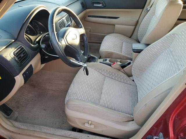 JF1SG65615G730623 - 2005 SUBARU FORESTER 2.5XS Красный фото 7