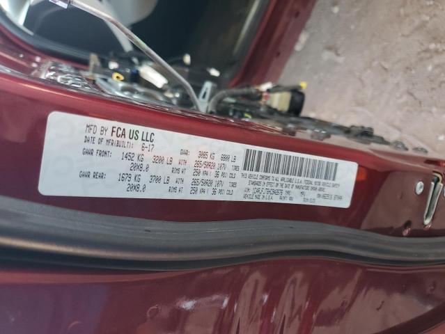 1C4RJFJT6HC942676 - 2017 JEEP GRAND CHER SUMMIT Բորդո լուսանկար 13