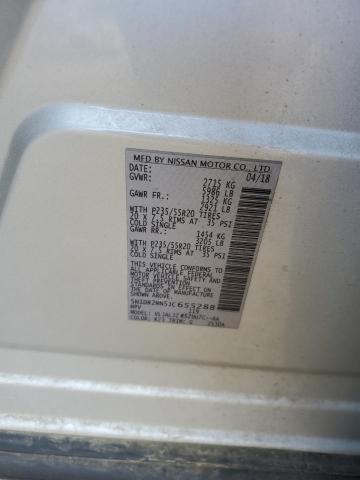 5N1DR2MN5JC655288 - 2018 NISSAN PATHFINDER S SILVER photo 13