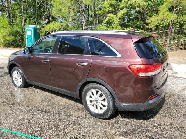 5XYPG4A31GG044989 - 2016 KIA SORENTO LX BURGUNDY photo 2