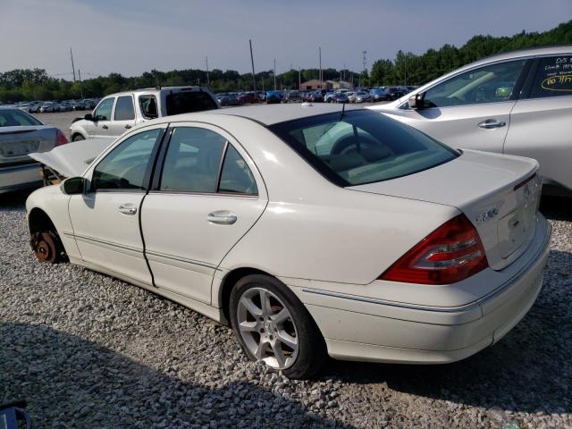 WDBRF92H67F860410 - 2007 MERCEDES-BENZ C 280 4MATIC WHITE photo 2