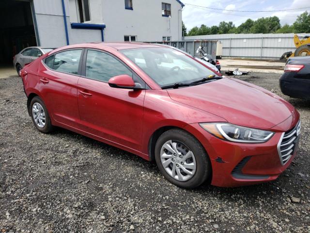 KMHD74LF6HU189435 - 2017 HYUNDAI ELANTRA SE RED photo 4