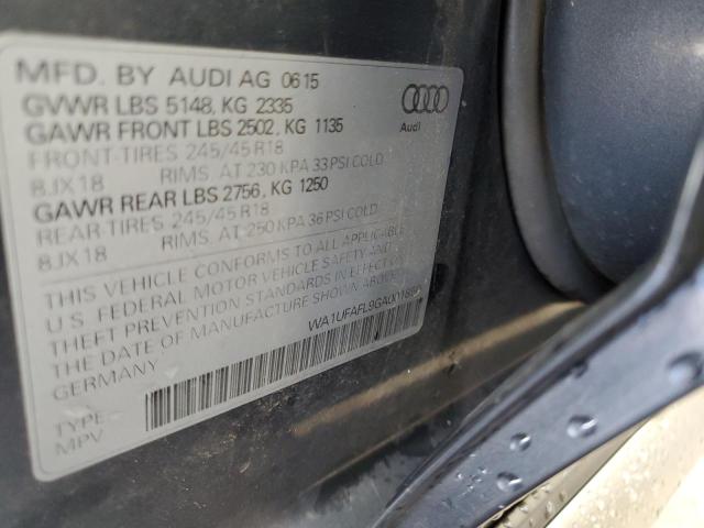 WA1UFAFL9GA001850 - 2016 AUDI A4 ALLROAD PREMIUM PLUS SILVER photo 13