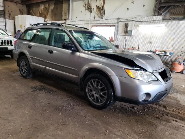 4S4BP61C387310951 - 2008 SUBARU OUTBACK 2.5I SILVER photo 4