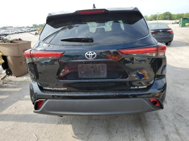 5TDGZRBH0MS060679 - 2021 TOYOTA HIGHLANDER XLE BLACK photo 6
