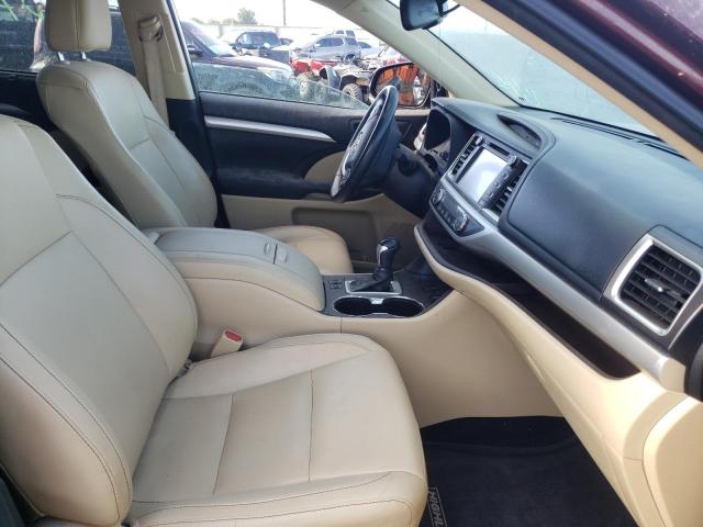 5TDJKRFH7FS137099 - 2015 TOYOTA HIGHLANDER XLE მუქწითელი ფოტო 5