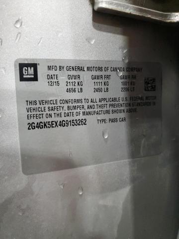 2G4GK5EX4G9153262 - 2016 BUICK REGAL SILVER photo 12