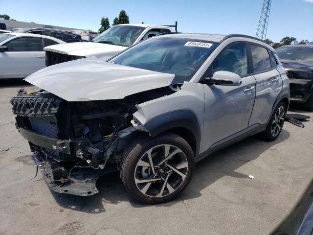 KM8K5CA33NU789938 - 2022 HYUNDAI KONA LIMITED GRAY photo 1