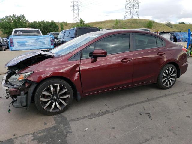 19XFB2F94EE080648 - 2014 HONDA CIVIC EXL ბურგუნდია ფოტო 1