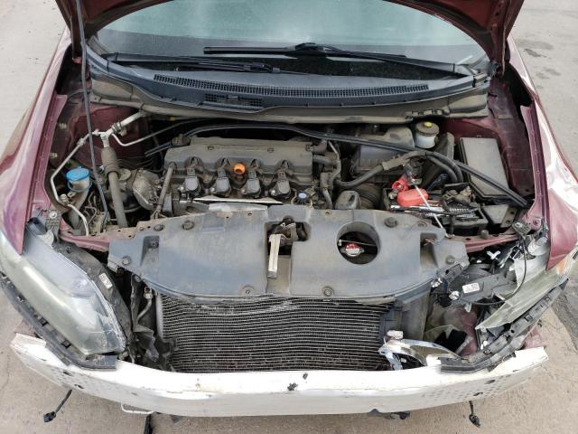 19XFB2F94EE080648 - 2014 HONDA CIVIC EXL ბურგუნდია ფოტო 11