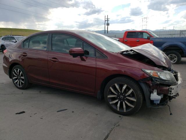 19XFB2F94EE080648 - 2014 HONDA CIVIC EXL ბურგუნდია ფოტო 4