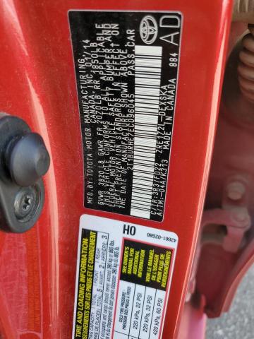 2T1BURHE7EC096045 - 2014 TOYOTA COROLLA L Կարմիր լուսանկար 12