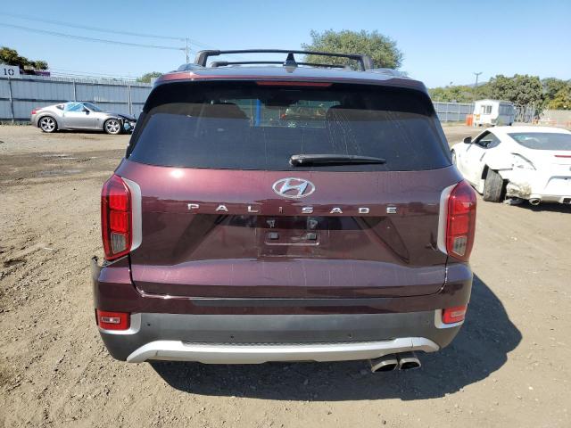 KM8R44HEXNU374114 - 2022 HYUNDAI PALISADE SEL BURGUNDY photo 6