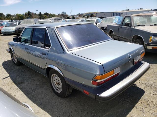 WBADK8304H9709024 - 1987 BMW 528 E AUTOMATIC BLUE photo 2