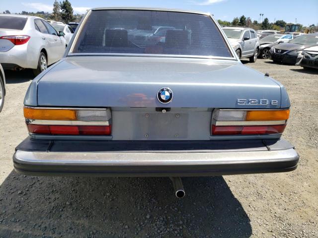 WBADK8304H9709024 - 1987 BMW 528 E AUTOMATIC BLUE photo 6