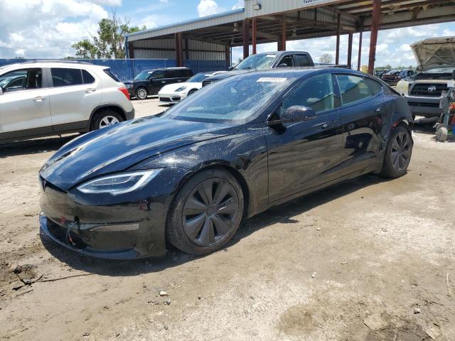 5YJSA1E64NF469304 - 2022 TESLA MODEL S BLACK photo 1