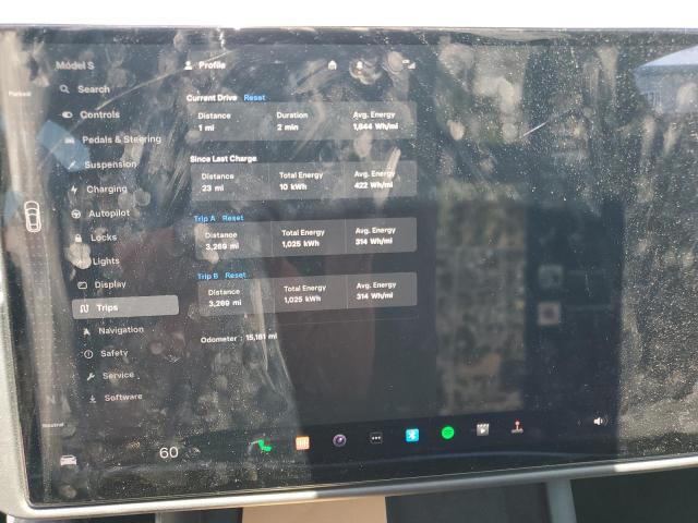 5YJSA1E64NF469304 - 2022 TESLA MODEL S BLACK photo 9