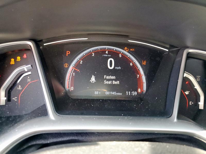 2HGFC2F80LH514796 - 2020 HONDA CIVIC SPORT WHITE photo 9