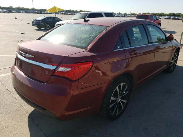 1C3CCBBB6DN578616 - 2013 CHRYSLER 200 TOURING BURGUNDY photo 4