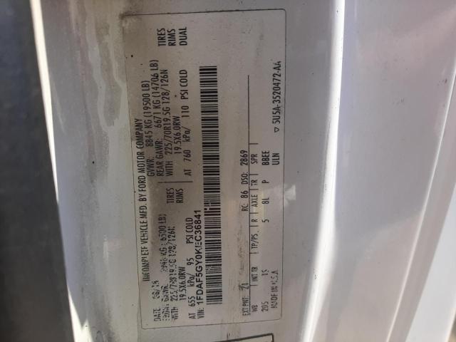 1FDAF5GY0KEC36841 - 2019 FORD F550 SUPER DUTY TWO TONE photo 12