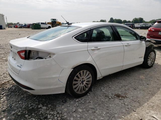 3FA6P0LU6FR266819 - 2015 FORD FUSION SE HYBRID WHITE photo 3