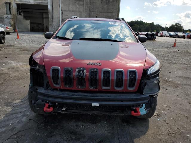 1C4PJMBS4EW161182 - 2014 JEEP CHEROKEE TRAILHAWK RED photo 5