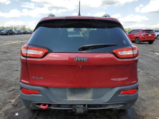 1C4PJMBS4EW161182 - 2014 JEEP CHEROKEE TRAILHAWK RED photo 6