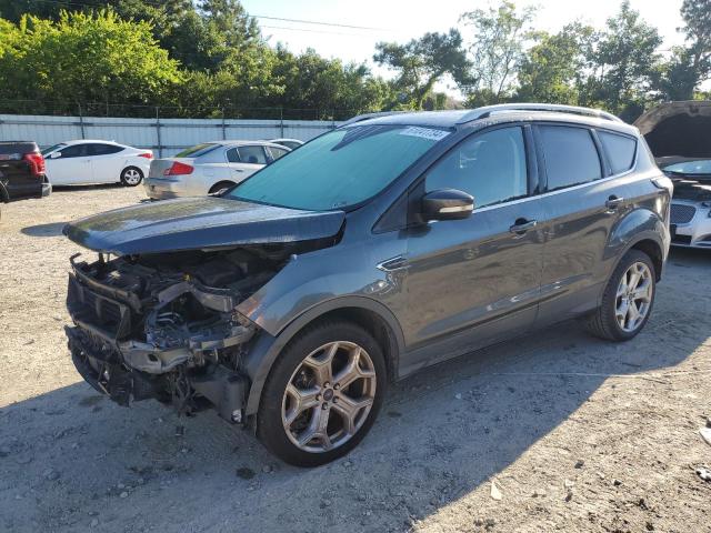 1FMCU0J92HUB22776 - 2017 FORD ESCAPE TITANIUM GRAY photo 1