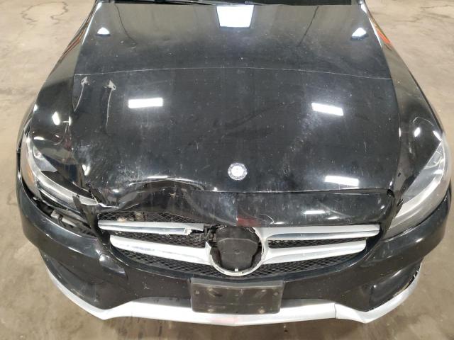 55SWF4KBXFU037497 - 2015 MERCEDES-BENZ C 300 4MATIC BLACK photo 11