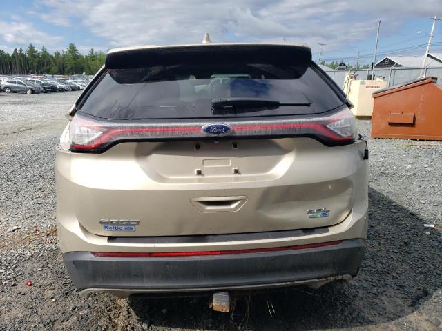 2FMPK4J97HBB60279 - 2017 FORD EDGE SEL GOLD photo 6