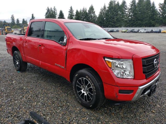 1N6AA1EC4NN103990 - 2022 NISSAN TITAN S RED photo 4