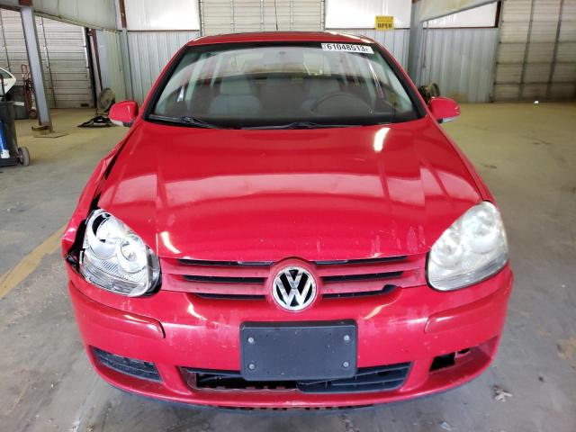 WVWDA71K68W154440 - 2008 VOLKSWAGEN RABBIT RED photo 5