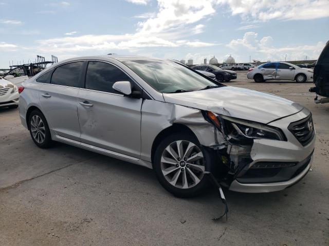 5NPE34AF8FH021469 - 2015 HYUNDAI SONATA SPORT SILVER photo 4