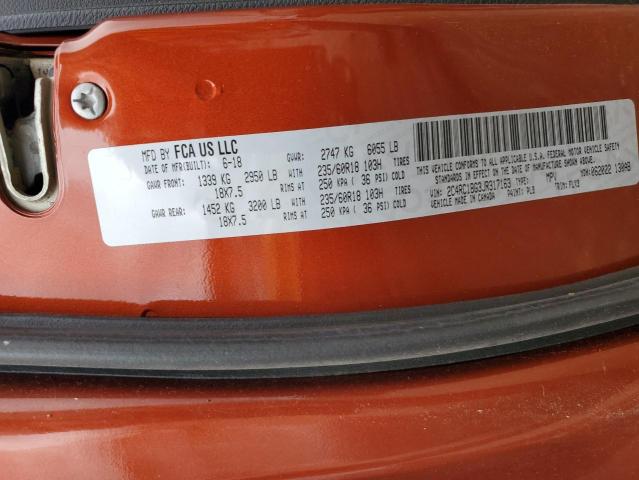 2C4RC1BG3JR317163 - 2018 CHRYSLER PACIFICA TOURING L ORANGE photo 14