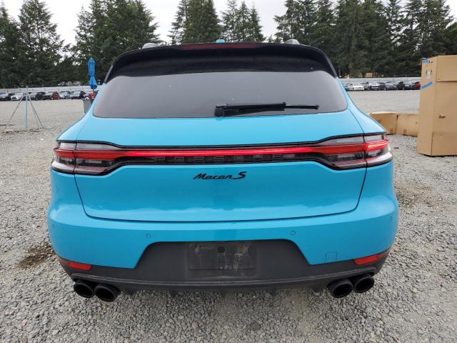 WP1AB2A58MLB37663 - 2021 PORSCHE MACAN S BLUE photo 6