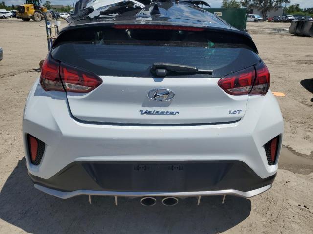 KMHTH6AB4KU007579 - 2019 HYUNDAI VELOSTER TURBO WHITE photo 6