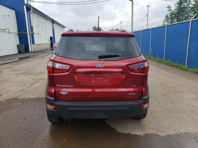 MAJ6S3GLXLC324278 - 2020 FORD ECOSPORT SE RED photo 6