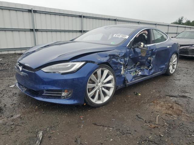 5YJSA1E44GF142418 - 2016 TESLA MODEL S BLUE photo 1