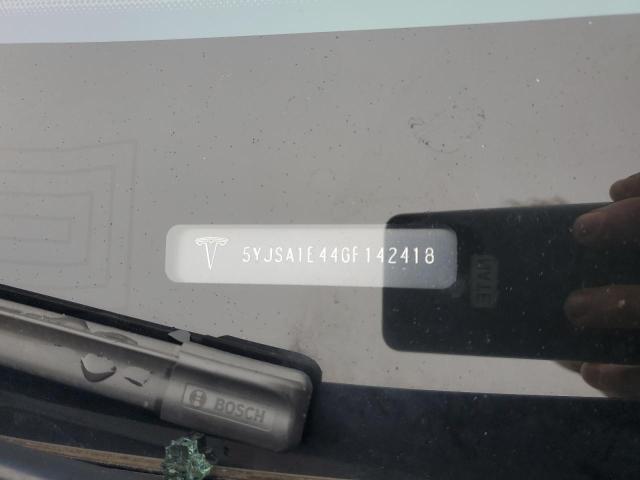 5YJSA1E44GF142418 - 2016 TESLA MODEL S BLUE photo 12