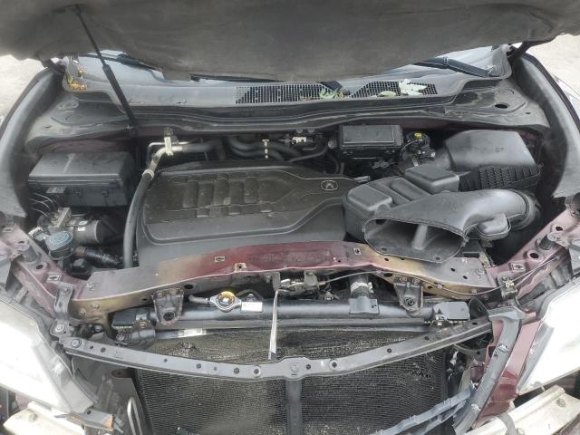5FRYD4H45GB062767 - 2016 ACURA MDX TECHNOLOGY MAROON photo 12