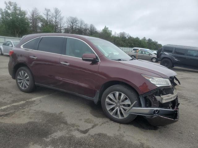 5FRYD4H45GB062767 - 2016 ACURA MDX TECHNOLOGY MAROON photo 4