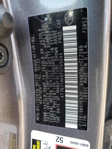 4T1G11AK6PU745044 - 2023 TOYOTA CAMRY SE NIGHT SHADE GRAY photo 12