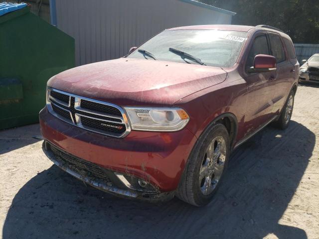 1C4RDHDG5EC455045 - 2014 DODGE DURANGO LIMITED RED photo 2