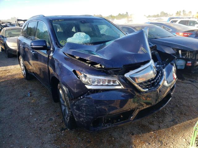 5FRYD4H88EB042061 - 2014 ACURA MDX ADVANCE BLUE photo 1