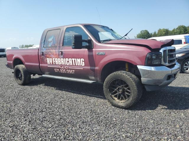 1FTSW31PX4EA09754 - 2004 FORD F350 SRW SUPER DUTY BURGUNDY photo 4