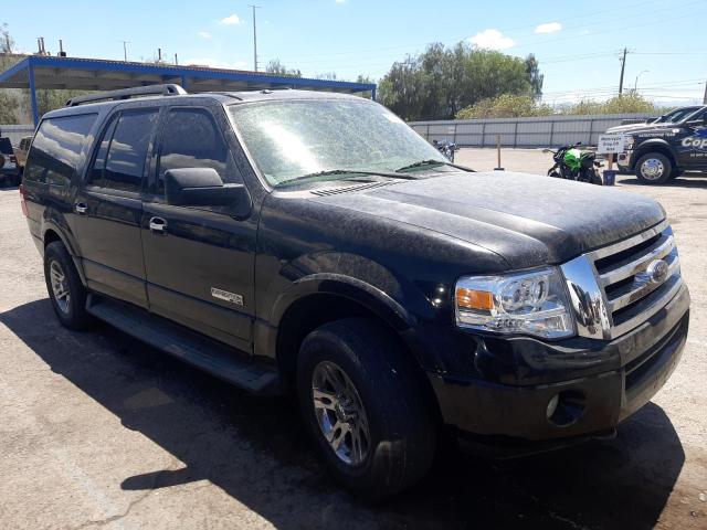 1FMFK16508LA77437 - 2008 FORD EXPEDITION EL XLT BLACK photo 4